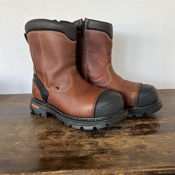 Men's Thorogood Gen-Flex 8"side zip-pull on WORK BOOT-leather & safety toe-sz 9M - Picture 2 of 8